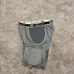 McDavid Gray Football Padded Compression Shorts Size Large